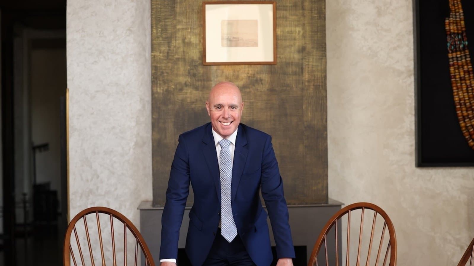 A portrait of Michael Calixte, regional vice president of Fairmont Morocco.