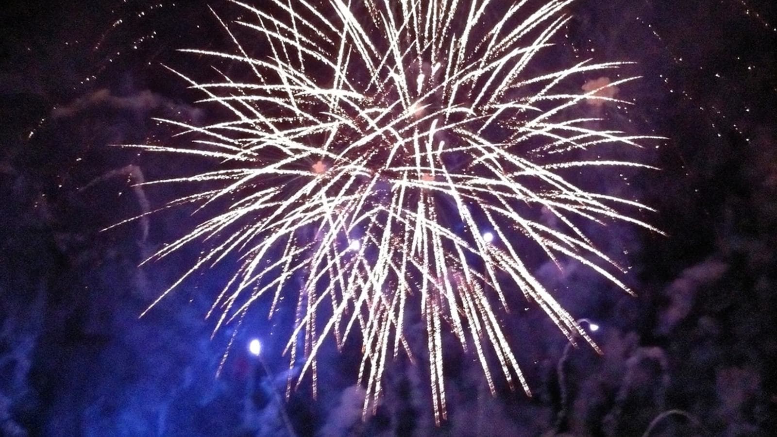 Beautiful fireworks night sky. File photograph.